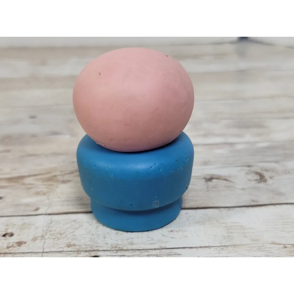 Vintage 1970s Fisher Price Little People Construction Man Figures Ernie‎ Bald